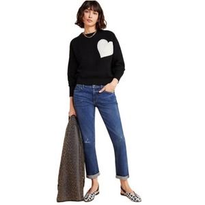 Anthropologie Blue Boyfriend Jeans